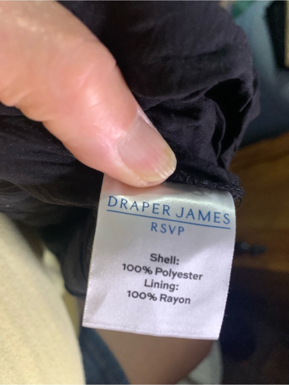 Draper James Black Dress with Pink and Green Floral Print Ruffled Hemline - Picture 8 of 9